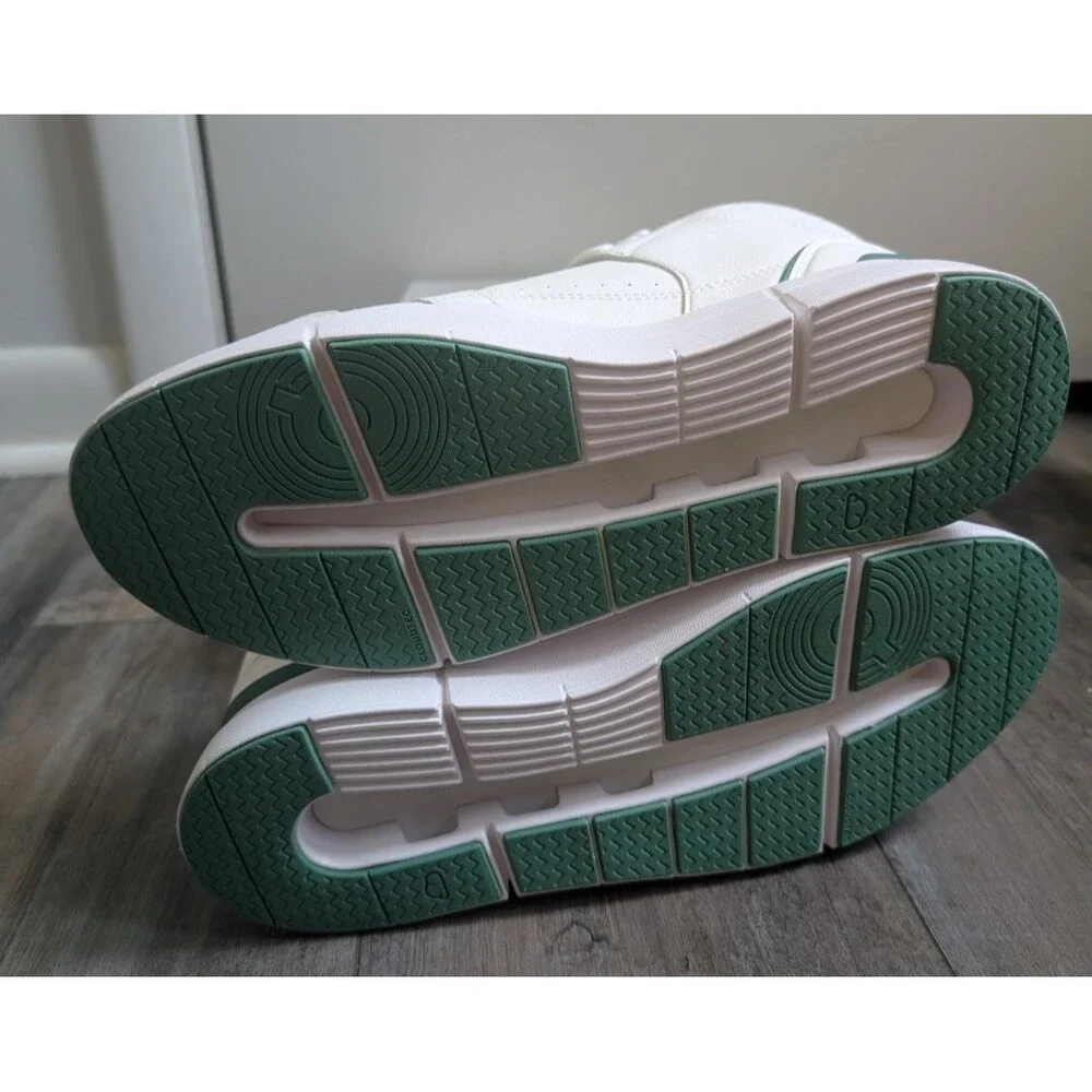 On THE ROGER Clubhouse Mid White Green Sneakers Mens Size 9.5M Women's 11 New - Picture 5 of 5